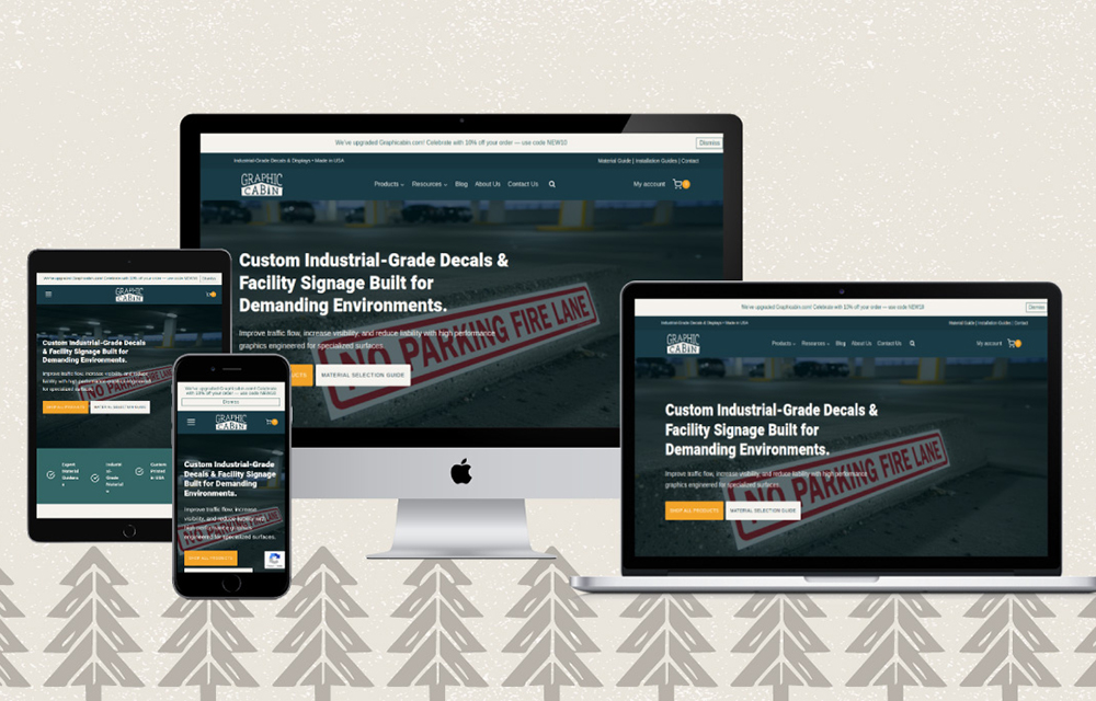 Graphic Cabin launches new website to simplify graphic selection for harsh commercial environments